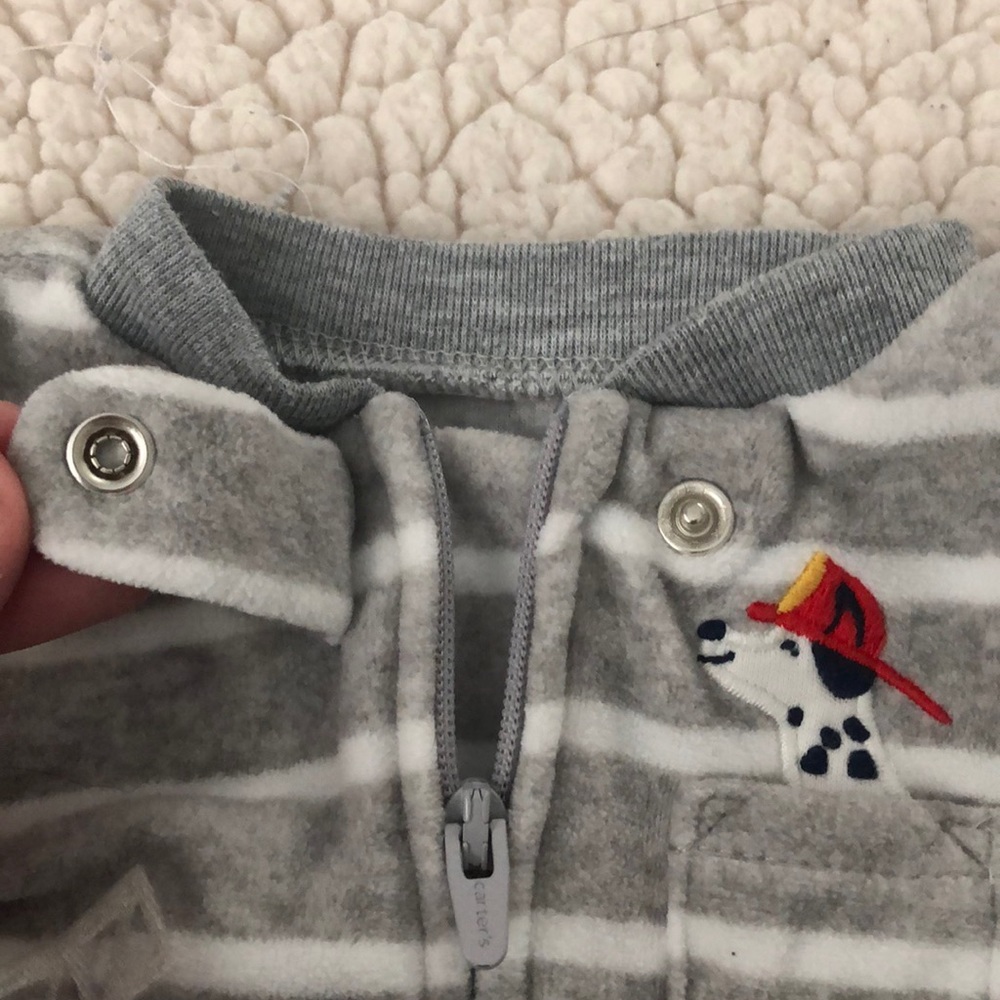 Carter’s Newborn Fleece Footie Pajama Sleeper - Picture 2 of 5